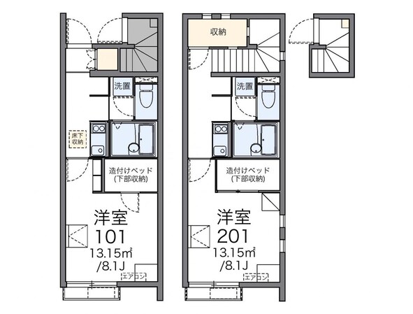 レオネクストベッサーレーベン 42032の物件間取画像